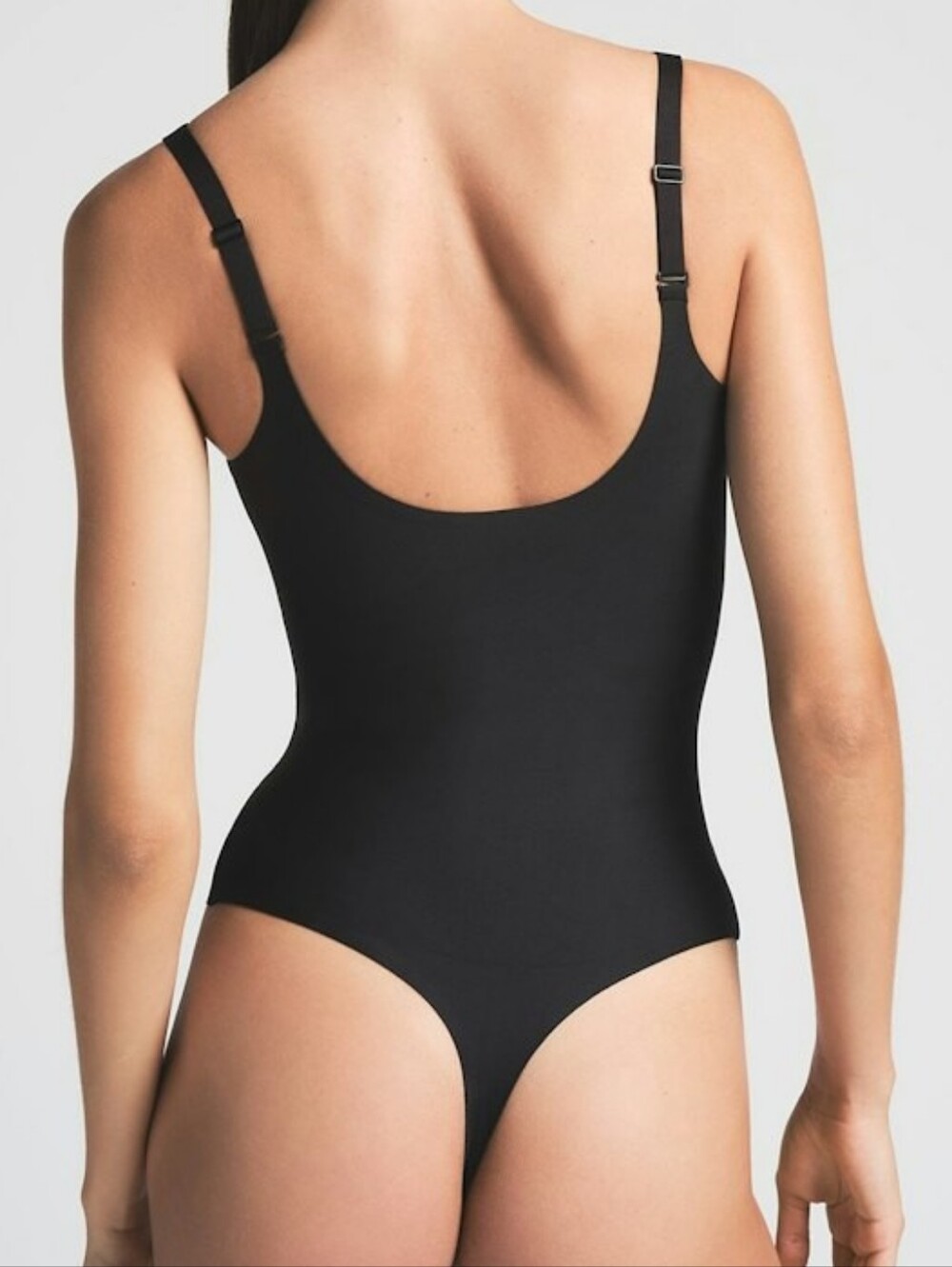 Skims Core Sculpt Unlined Plunge Bodysuit BD-THG-9551W Onyx Size XXS
